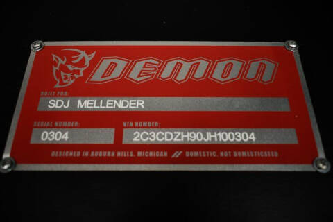 2018 Dodge Challenger SRT Demon