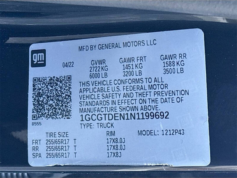 2022 Chevrolet Colorado