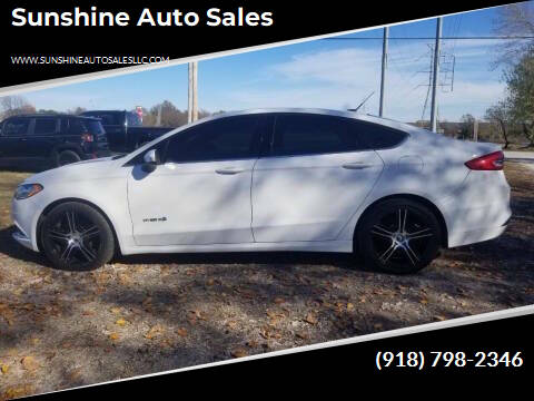 2018 Ford Fusion Hybrid for sale at Sunshine Auto Sales in Inola OK