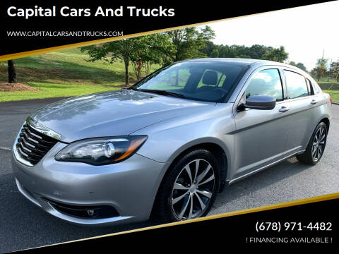 2013 Chrysler 200 for sale at Capital Cars and Trucks in Gainesville GA