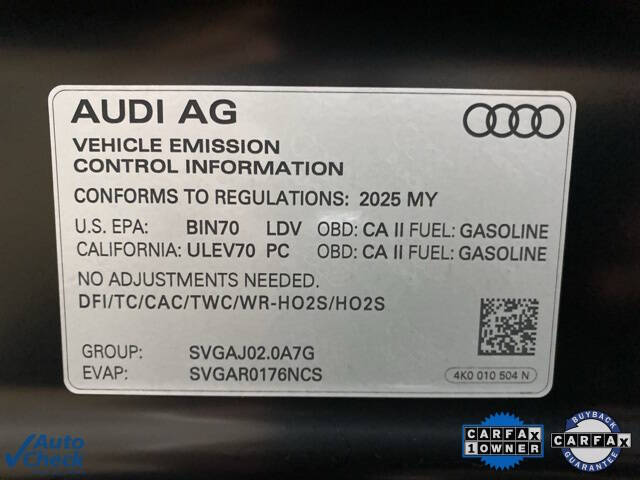 2025 Audi A6 quattro Premium Plus 45 TFSI