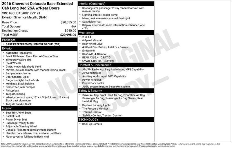 2016 Chevrolet Colorado