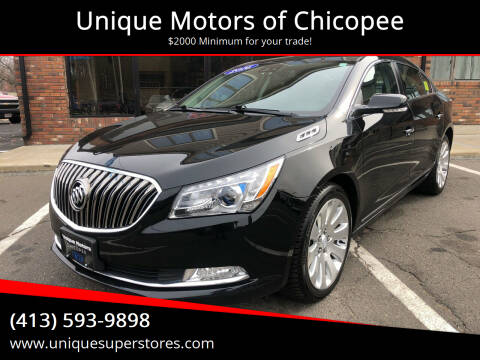 2016 Buick LaCrosse for sale at Unique Motors of Chicopee in Chicopee MA