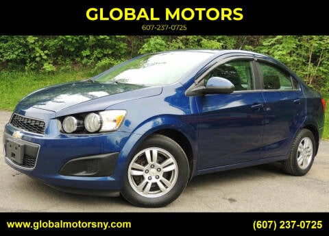 2013 Chevrolet Sonic for sale at GLOBAL MOTORS in Binghamton NY