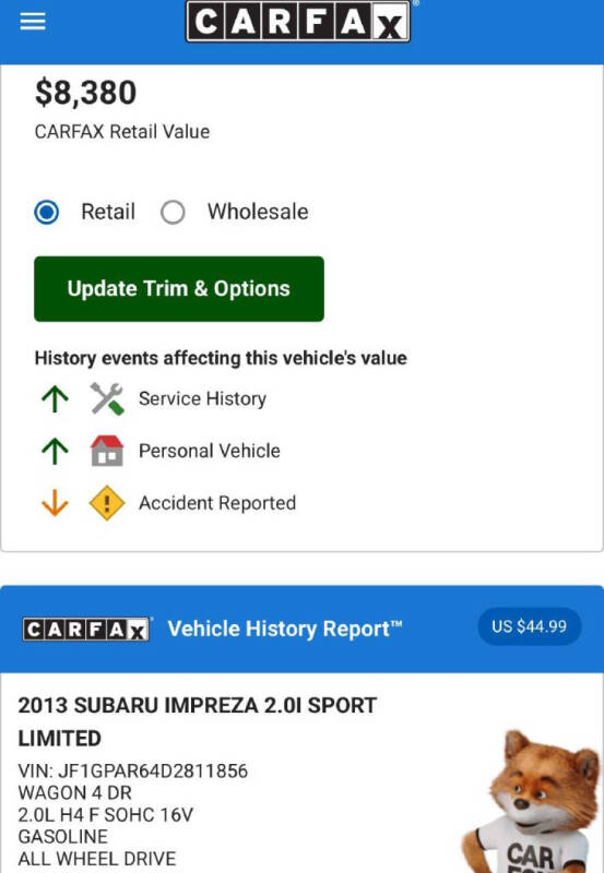 2013 Subaru Impreza 2.0i Sport Limited