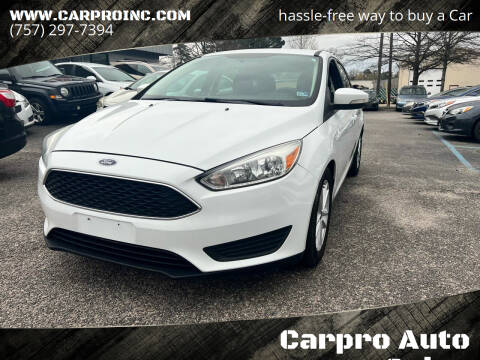 2016 Ford Focus for sale at Carpro Auto Sales in Chesapeake VA