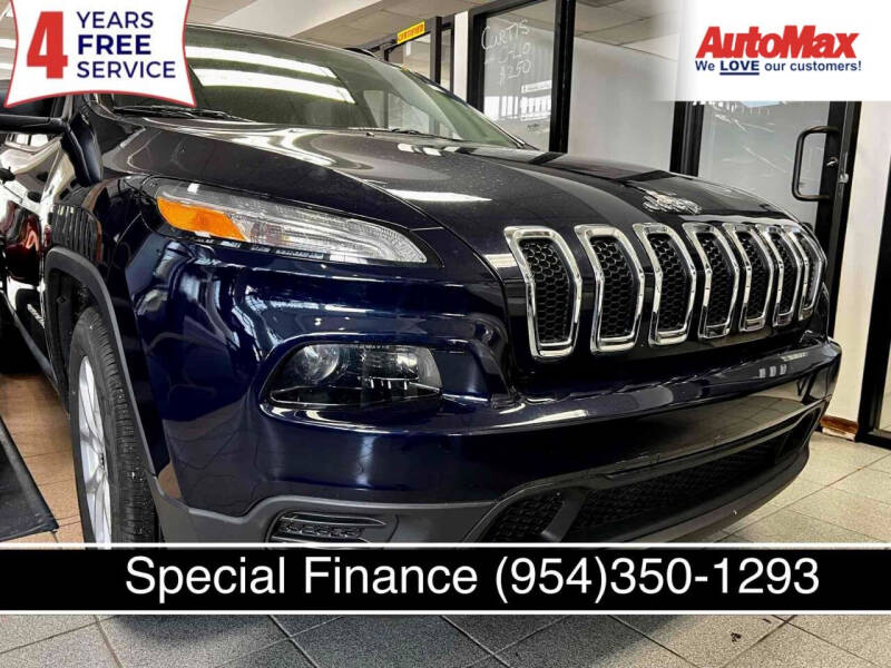 2016 Jeep Cherokee for sale at Auto Max in Hollywood FL