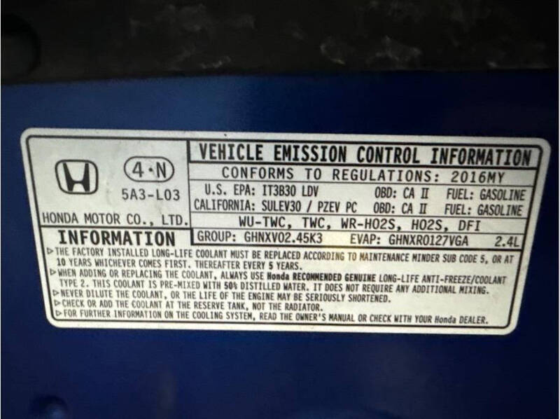 2016 Honda Accord EX-L