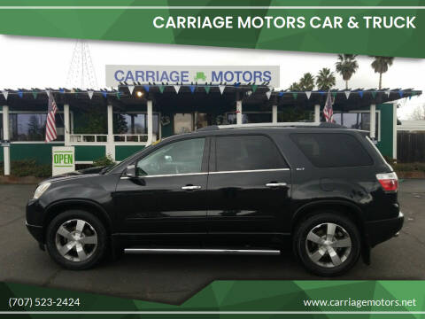 2012 GMC Acadia for sale at Carriage Motors Car & Truck in Santa Rosa CA