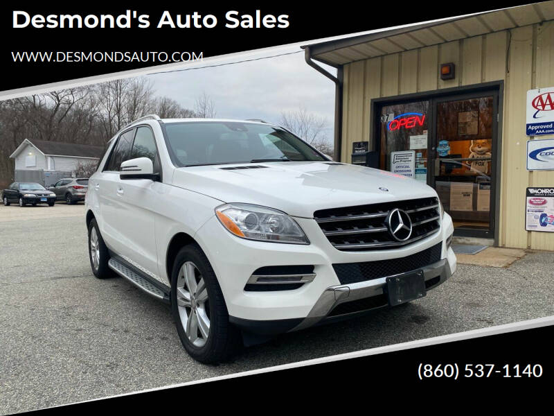 2015 Mercedes-Benz M-Class for sale at Desmond's Auto Sales in Colchester CT