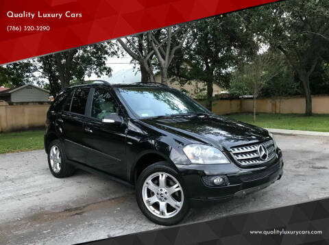 2008 Mercedes-Benz M-Class for sale at Quality Luxury Cars in North Miami FL