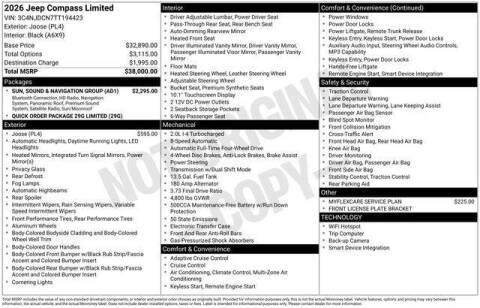 2026 Jeep Compass Limited