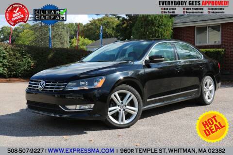 2014 Volkswagen Passat for sale at Auto Sales Express in Whitman MA
