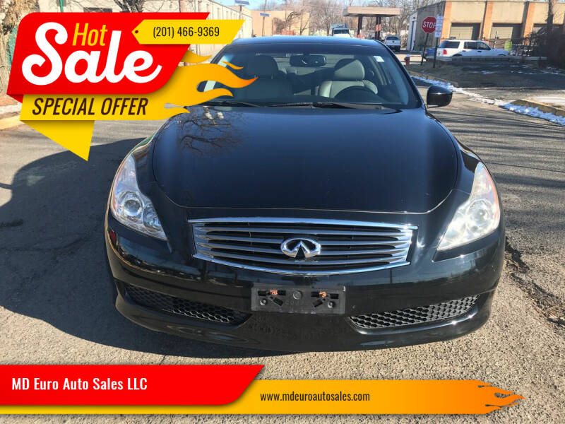 2009 Infiniti G37 Coupe for sale at MD Euro Auto Sales LLC in Hasbrouck Heights NJ