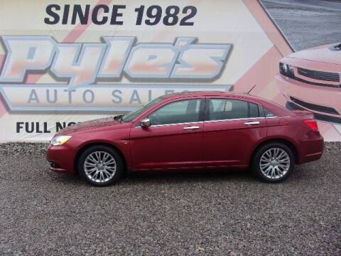 2012 Chrysler 200 for sale at Pyles Auto Sales in Kittanning PA