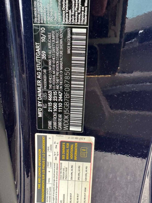 2011 Mercedes-Benz E-Class E 350