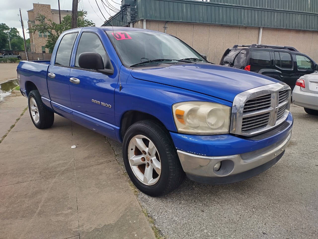 Blue 2007 Dodge Ram 1500 SLT SLT 4dr Quad Cab LB 1