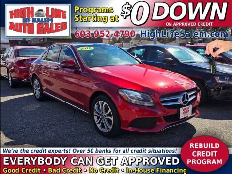 2018 Mercedes-Benz C-Class for sale at High Line Auto Sales of Salem in Salem NH