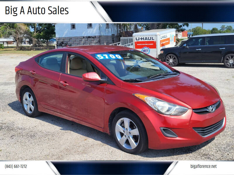 2011 Hyundai Elantra for sale at Big A Auto Sales Lot 2 in Florence SC