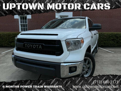 2016 Toyota Tundra for sale at UPTOWN MOTOR CARS in Houston TX