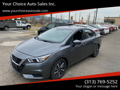 2021 Nissan Versa for sale at Your Choice Auto Sales Inc. in Dearborn MI