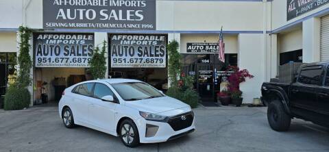 2017 Hyundai Ioniq Hybrid for sale at Affordable Imports Auto Sales in Murrieta CA