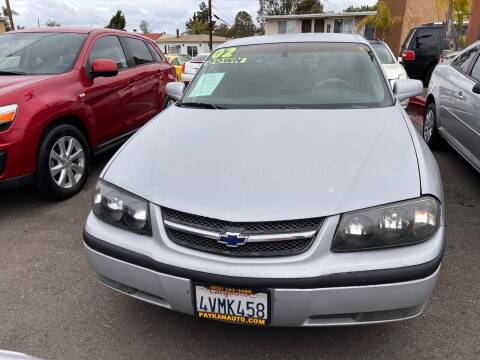 2002 Chevrolet Impala for sale at Paykan Auto Sales Inc in San Diego CA