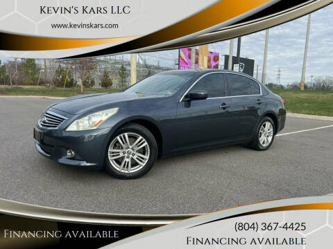 2011 Infiniti G37 Sedan for sale at Kevin's Kars LLC in Richmond VA