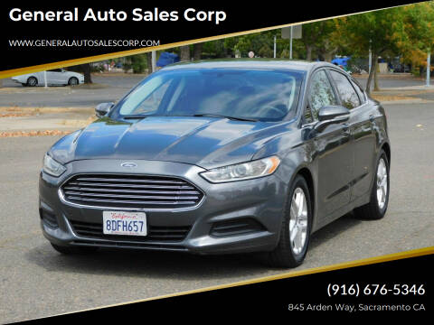 2015 Ford Fusion for sale at General Auto Sales Corp in Sacramento CA