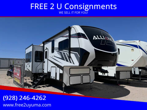 2022 Alliance RV Valor for sale at FREE 2 U Consignments in Yuma AZ