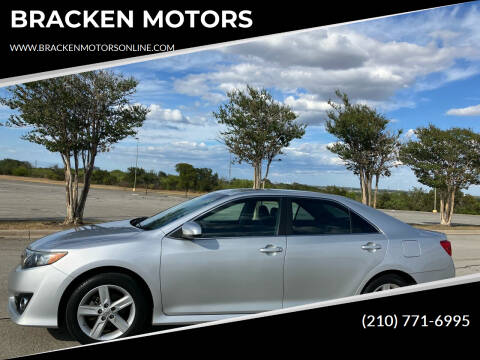 2014 Toyota Camry for sale at BRACKEN MOTORS in San Antonio TX