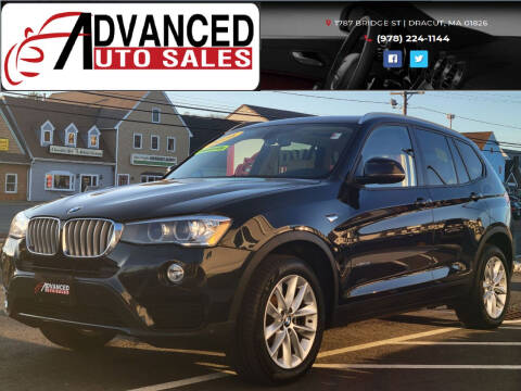 2016 BMW X3 for sale at Advanced Auto Sales in Dracut MA
