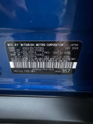 2024 Mitsubishi Outlander Sport SE