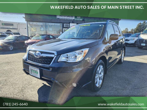 2014 Subaru Forester for sale at Wakefield Auto Sales of Main Street Inc. in Wakefield MA