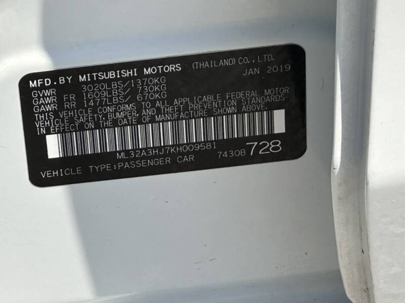2019 Mitsubishi Mirage