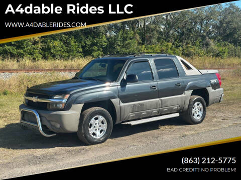 2003 Chevrolet Avalanche for sale at A4dable Rides LLC in Haines City FL