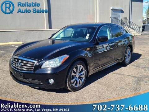 2013 Infiniti M37 for sale at Reliable Auto Sales in Las Vegas NV