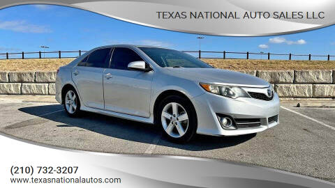 2012 Toyota Camry for sale at Texas National Auto Sales LLC in San Antonio TX