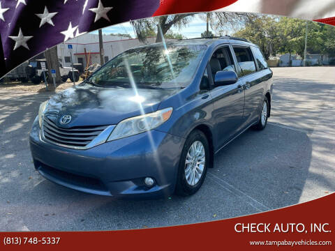 2013 Toyota Sienna for sale at CHECK AUTO, INC. in Tampa FL