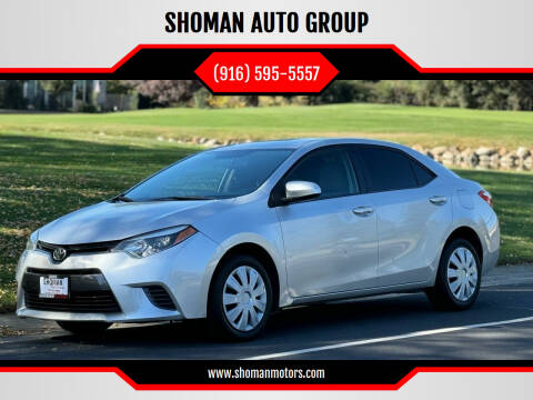 2015 Toyota Corolla for sale at SHOMAN AUTO GROUP in Davis CA