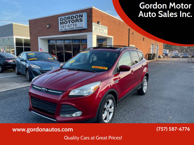 2015 Ford Escape for sale at Gordon Motor Auto Sales Inc. in Norfolk VA