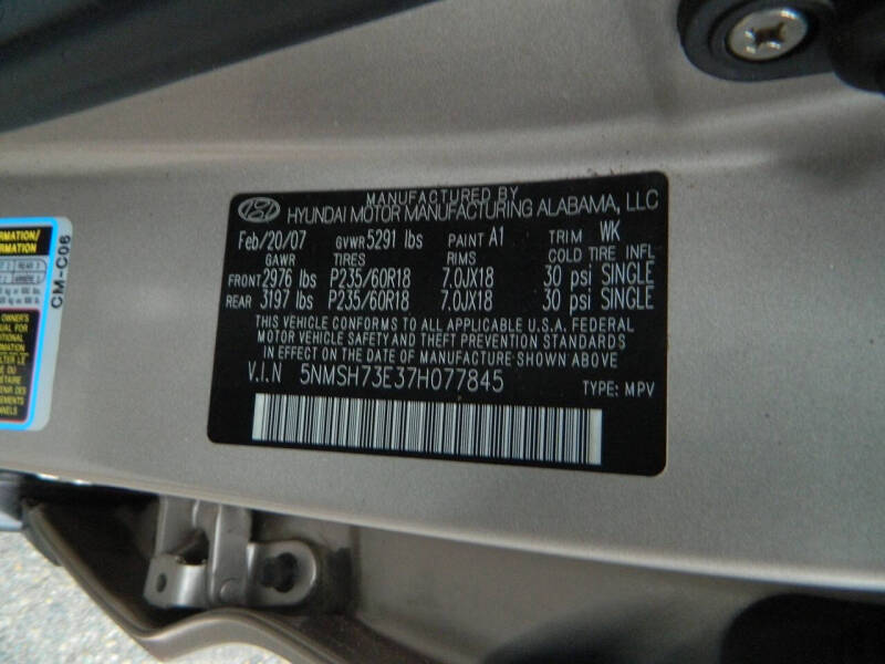 2007 Hyundai Santa Fe SE