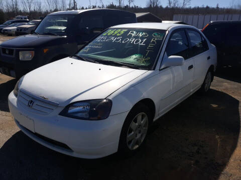 2001 Honda Civic for sale at Classic Heaven Used Cars & Service in Brimfield MA