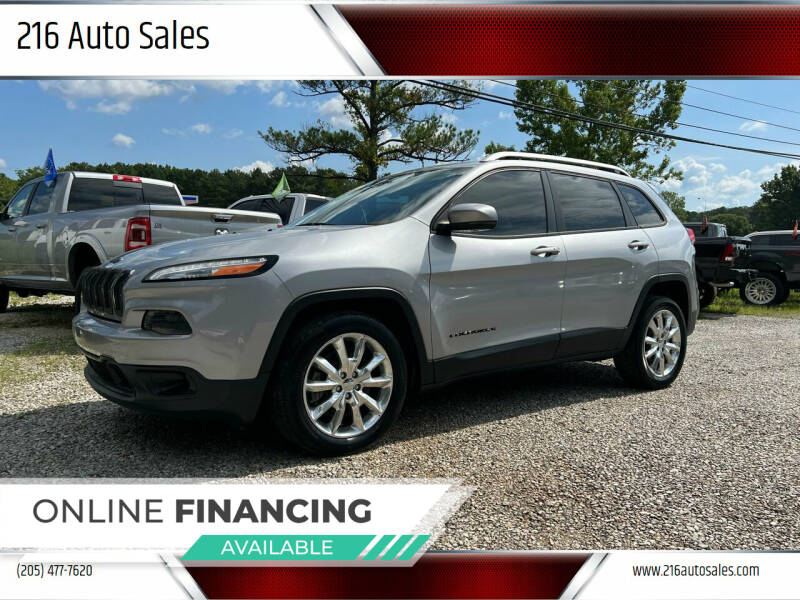 2016 Jeep Cherokee for sale at 216 Auto Sales in Mc Calla AL