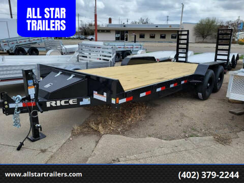 2023 Rice Trailers 20 FOOT FLATBED for sale at ALL STAR TRAILERS Flatbeds in , NE