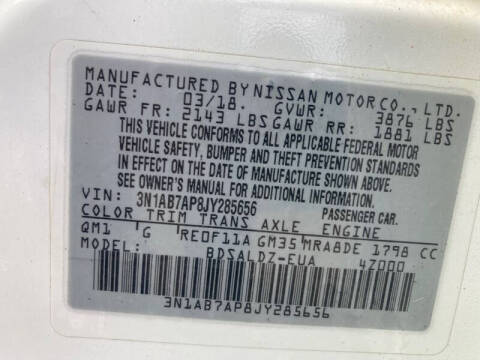 2018 Nissan Sentra SV