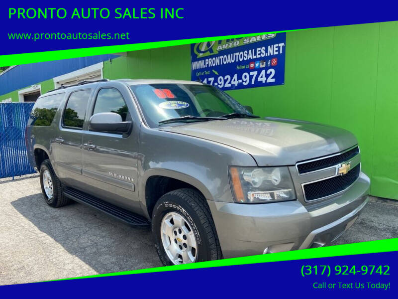 2008 Chevrolet Suburban for sale at PRONTO AUTO SALES INC in Indianapolis IN