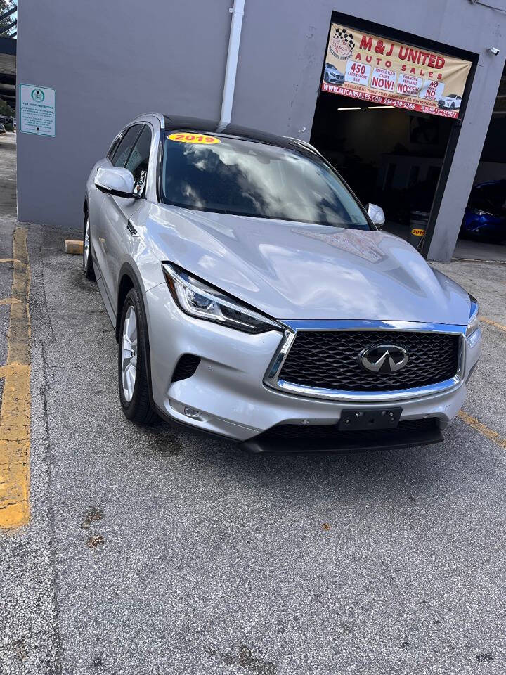 2019 INFINITI QX50 for sale at M & J UNITED AUTO SALES in LAUDERDALE LAKES, FL