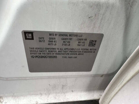 2012 Chevrolet Cruze LS