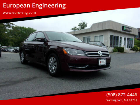 2013 Volkswagen Passat for sale at European Engineering in Framingham MA